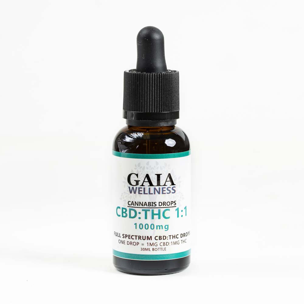 Full-Spectrum 1:1 CBD:THC Drops 1000mg UK 1 Full-Spectrum 1:1 CBD:THC Drops 1000mg UK