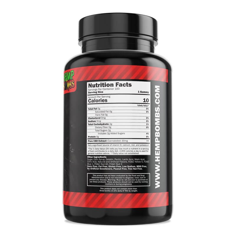 Hemp Bombs, High Potency CBD Gummies, Isolate THC-Free, 100ct, 3000mg CBD 2 Hemp Bombs, High Potency CBD Gummies, Isolate THC-Free, 100ct, 3000mg CBD - Image 2